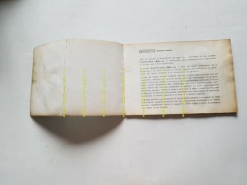 Innocenti Lambretta 125 m4 1966 manuale uso manutenzione originale