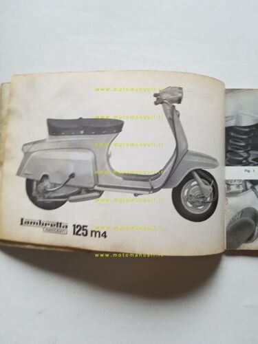 Innocenti Lambretta 125 m4 1966 manuale uso manutenzione originale