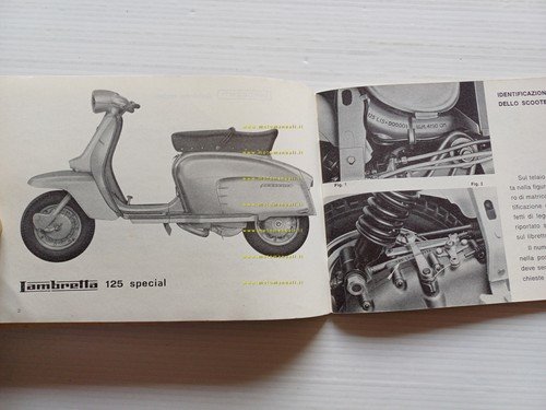 Innocenti Lambretta 125 Special 1965-66 manuale uso manutenzione originale