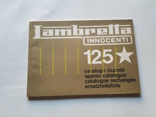 Innocenti Lambretta 125 Stellina 1966 catalogo ricambi originale parts catalogue