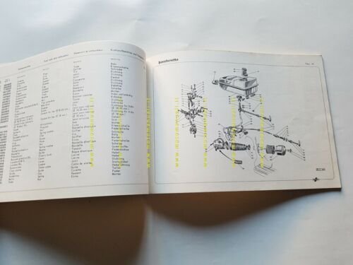 Innocenti Lambretta 125 Stellina 1966 catalogo ricambi originale parts catalogue