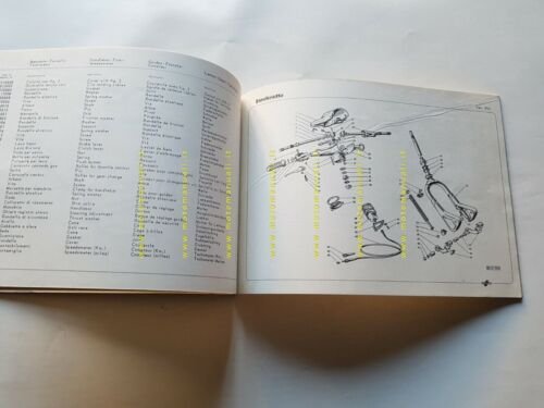 Innocenti Lambretta 125 Stellina 1966 catalogo ricambi originale parts catalogue