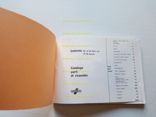 Innocenti Lambretta 150 d-ld-ld avv.el -125 ld 1959 catalogo ricambi …