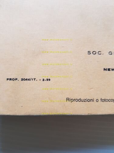 Innocenti Lambretta 150 d-ld-ld avv.el -125 ld 1959 catalogo ricambi …