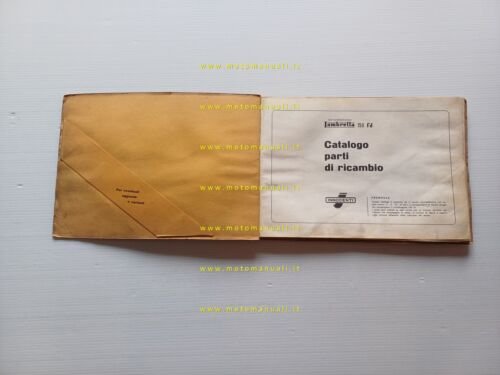 Innocenti Lambretta 150 FD Motocarro catalogo ricambi originale