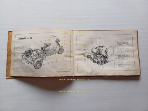 Innocenti Lambretta 150 FD Motocarro catalogo ricambi originale