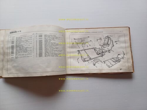 Innocenti Lambretta 150 FD Motocarro catalogo ricambi originale
