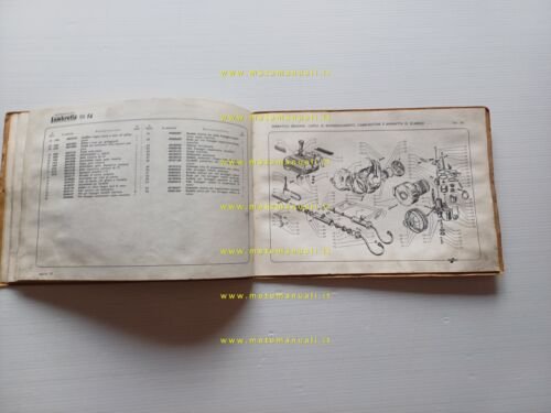 Innocenti Lambretta 150 FD Motocarro catalogo ricambi originale