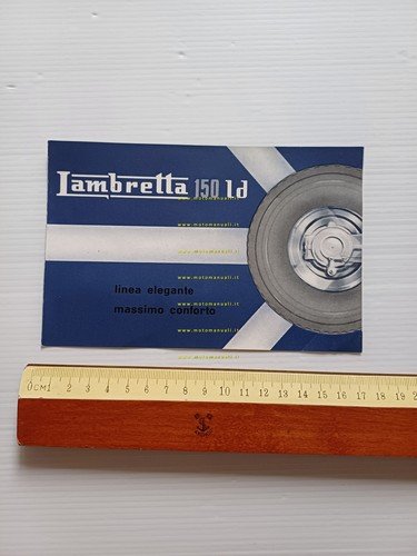 Innocenti Lambretta 150 LD 1954 depliant italiano originale