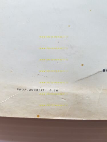 Innocenti Lambretta 150 LI 1958 catalogo ricambi originale spare parts …