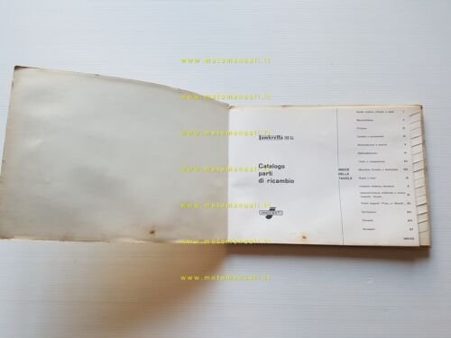 Innocenti Lambretta 150 LI 1958 catalogo ricambi originale spare parts …