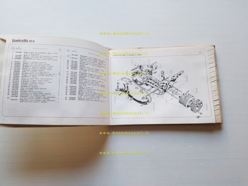 Innocenti Lambretta 150 LI 1958 catalogo ricambi originale spare parts …