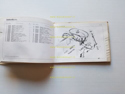 Innocenti Lambretta 150 LI 1958 catalogo ricambi originale spare parts …
