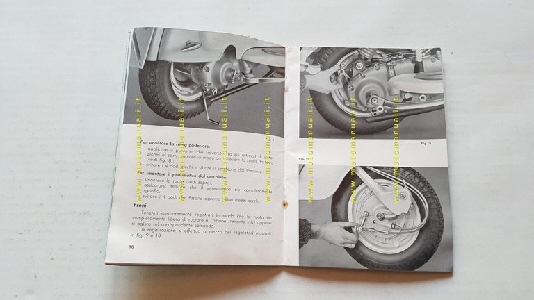 Innocenti Lambretta 150 LI 1958 manuale uso manutenzione libretto originale