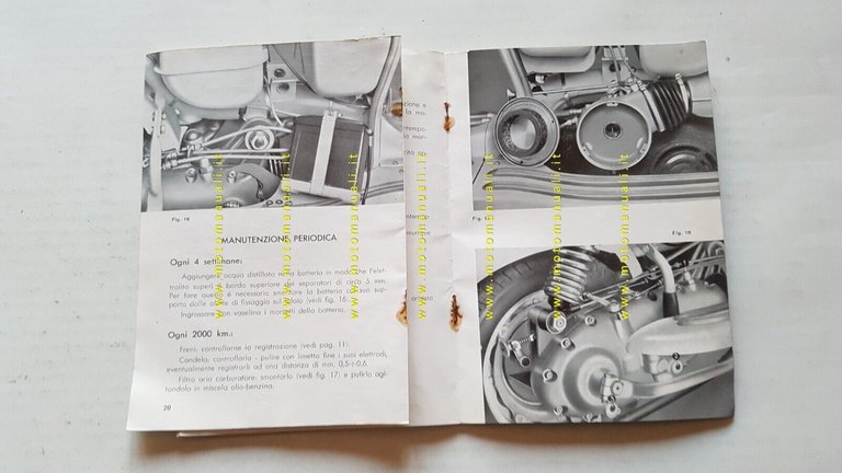Innocenti Lambretta 150 LI 1958 manuale uso manutenzione libretto originale