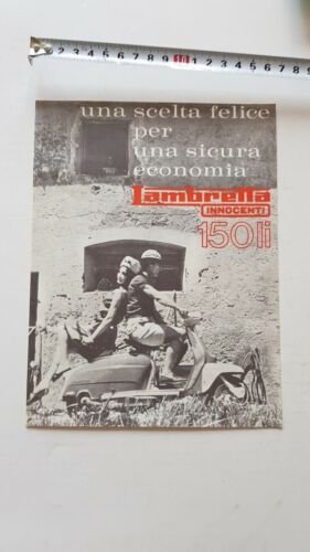 Innocenti Lambretta 150 Li 1959 depliant originale scooter genuine brochure