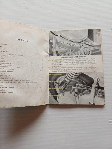 Innocenti Lambretta 150 LI 2a serie 1961 manuale uso manutenzione …