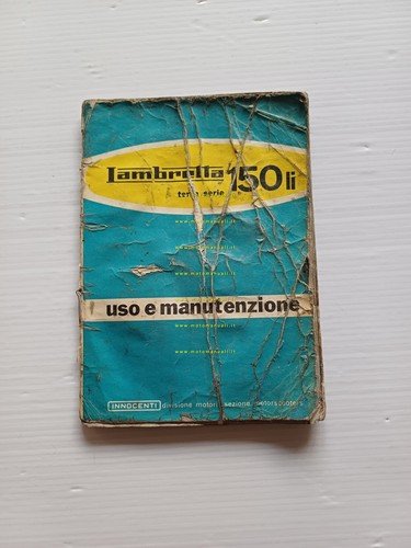 Innocenti Lambretta 150 LI 3a Serie 1962 manuale uso manutenzione …