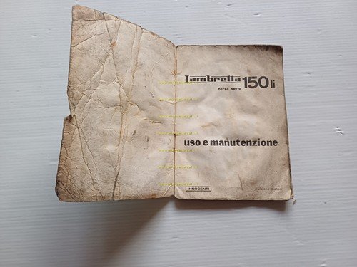 Innocenti Lambretta 150 LI 3a Serie 1962 manuale uso manutenzione …