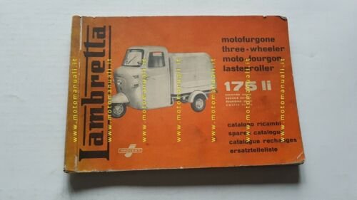 Innocenti Lambretta 175 LI 2a Serie motocarro 1960 catalogo ricambi …
