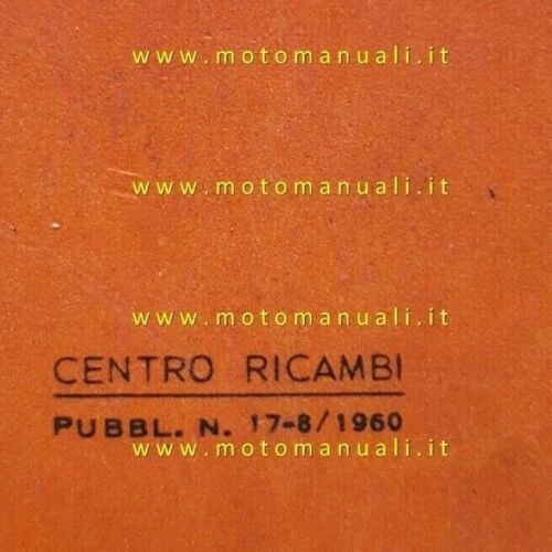 Innocenti Lambretta 175 LI 2a Serie motocarro 1960 catalogo ricambi …