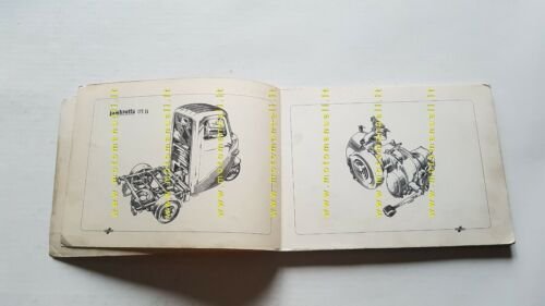 Innocenti Lambretta 175 LI 2a Serie motocarro 1960 catalogo ricambi …