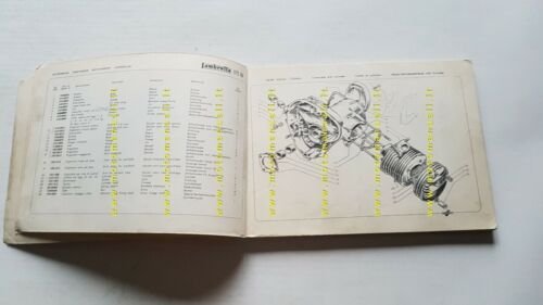 Innocenti Lambretta 175 LI 2a Serie motocarro 1960 catalogo ricambi …