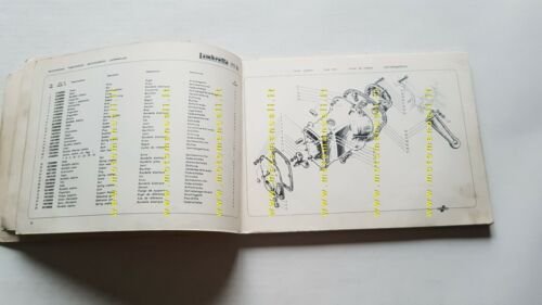 Innocenti Lambretta 175 LI 2a Serie motocarro 1960 catalogo ricambi …
