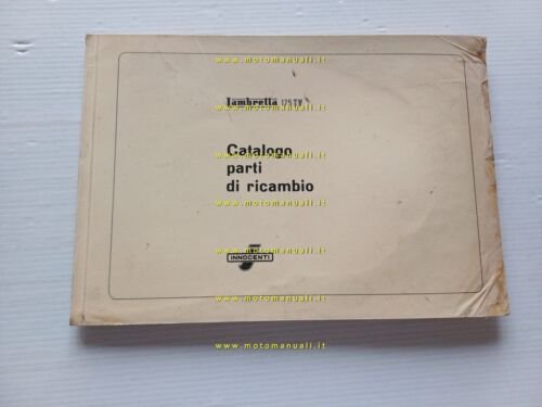Innocenti Lambretta 175 TV 1958 catalogo ricambi originale spare parts …
