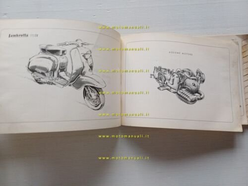 Innocenti Lambretta 175 TV 1958 catalogo ricambi originale spare parts …