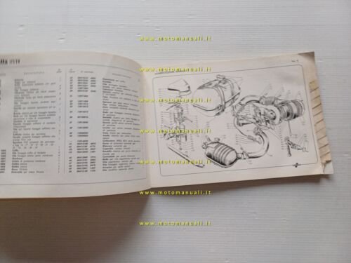 Innocenti Lambretta 175 TV 1958 catalogo ricambi originale spare parts …