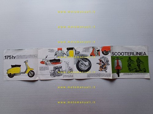 Innocenti Lambretta 175 TV 1962-63 depliant italiano originale