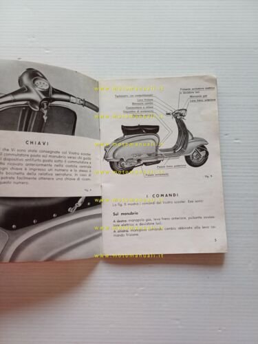 Innocenti Lambretta 175 TV 2a S.1959 manuale uso manutenzione libretto …