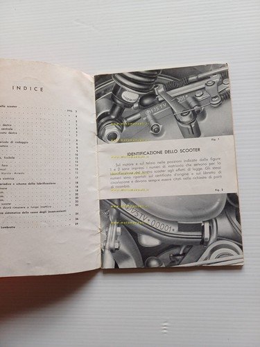 Innocenti Lambretta 175 TV 2a serie 1959 manuale uso manutenzione …