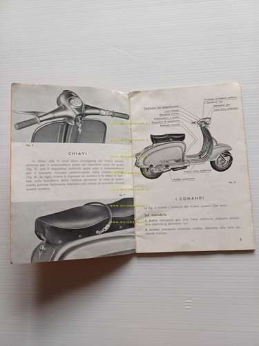 Innocenti Lambretta 175 TV 2a serie 1959 manuale uso manutenzione …