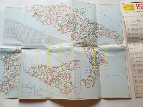 Innocenti Lambretta Club cartina Italia anni 60 originale no depliant