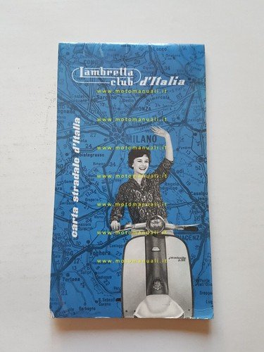 Innocenti Lambretta Club Italia cartina Italia 1960 originale no depliant