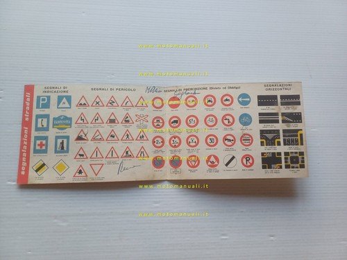 Innocenti Lambretta Club Italia Nuovo Codice della strada depliant originale