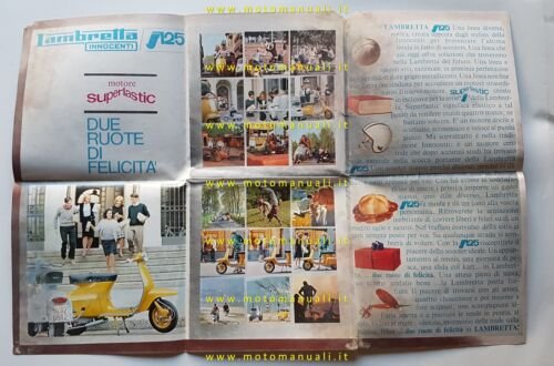 Innocenti Lambretta J 125 1964 depliant italiano originale