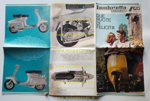 Innocenti Lambretta J 125 1964 depliant italiano originale