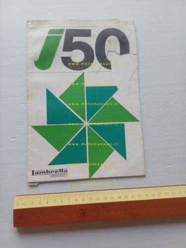 Innocenti Lambretta J 50 1965 depliant originale ITALIANO