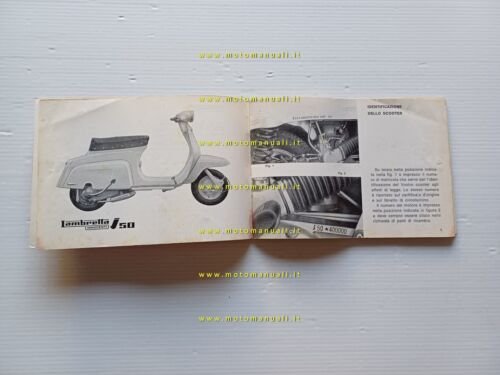 Innocenti Lambretta J 50 1967 manuale uso manutenzione libretto originale