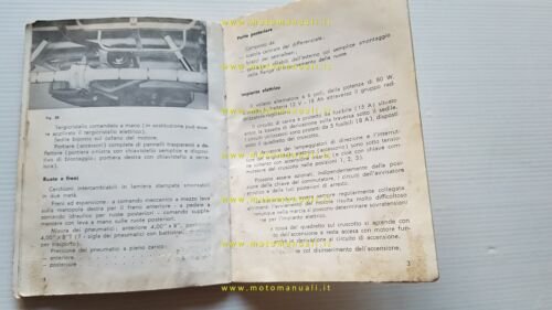 Innocenti Lambretta Li 175 2a serie motocarro 1963 manuale uso …