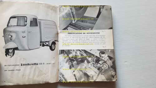 Innocenti Lambretta Li 175 2a serie motocarro 1963 manuale uso …