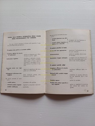 Innocenti Lambretta Li 175 motocarro 1959 manuale uso manutenzione originale
