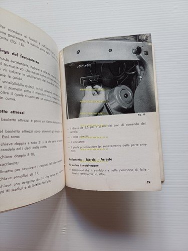 Innocenti Lambretta Li 175 motocarro 1959 manuale uso manutenzione originale