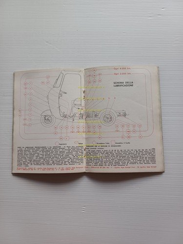 Innocenti Lambretta Li 175 motocarro 1959 manuale uso manutenzione originale