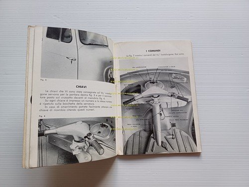 Innocenti Lambretta Li 175 motocarro 1960 manuale uso manutenzione originale