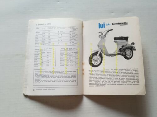 Innocenti Lambretta LUI quaderno scolastico promozionale originale no depliant