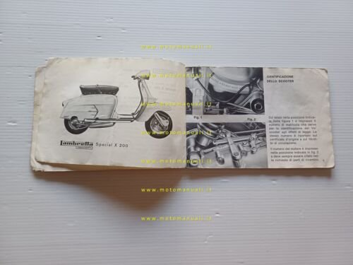 Innocenti Lambretta X 200 Special 1966 manuale uso manutenzione originale